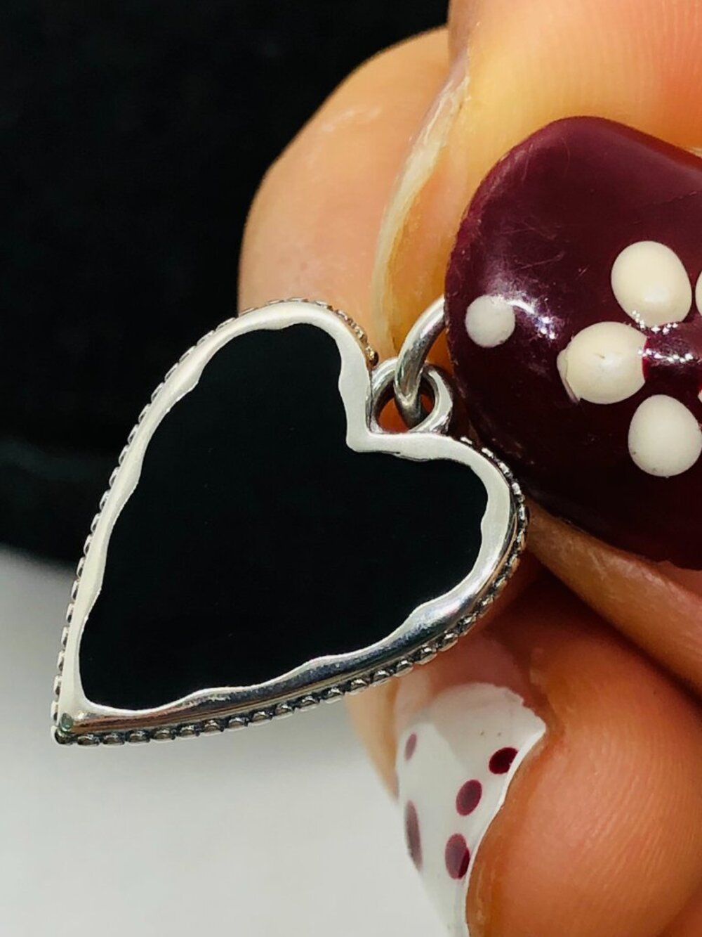 James Avery Enamel Heart Charm
